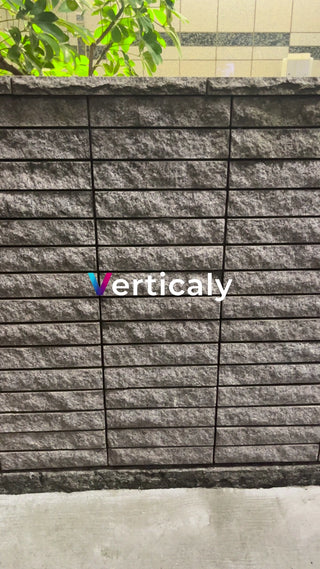 石壁の質感、グレーの壁