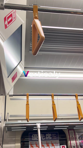 Priority seats on trains, straps