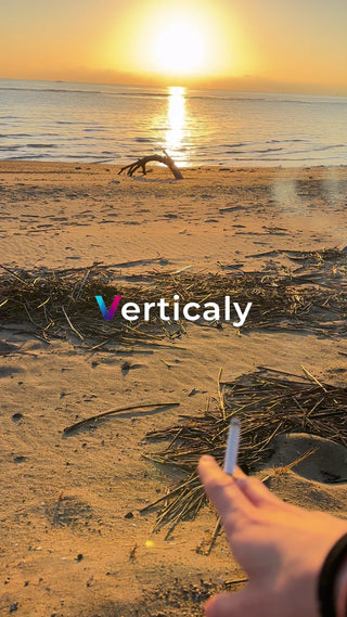 夕焼けビーチ、一服の安らぎ