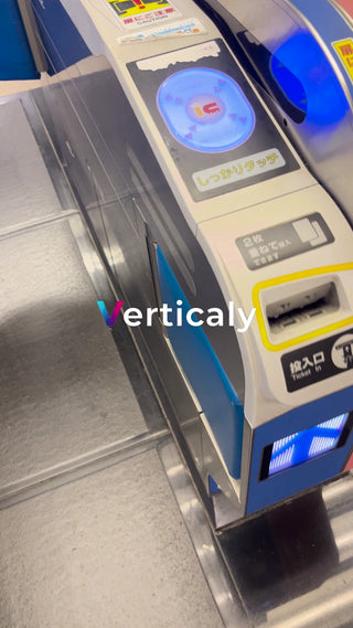 Ticket vending machine at station, ticket purchase