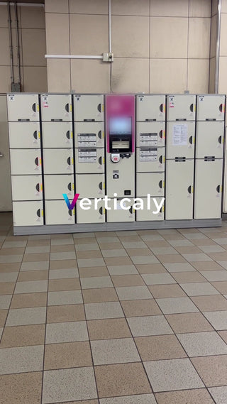 Coin lockers at the station
