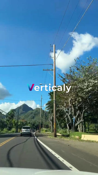 爽やかな街並みをドライブ