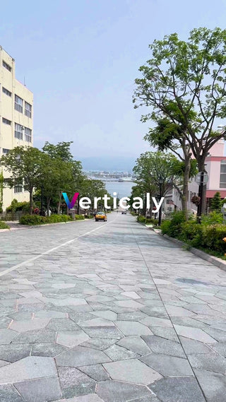 小樽の石畳通り、散歩道