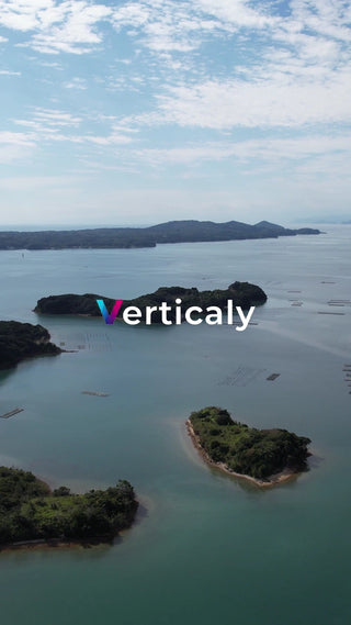 穏やかな海と島々