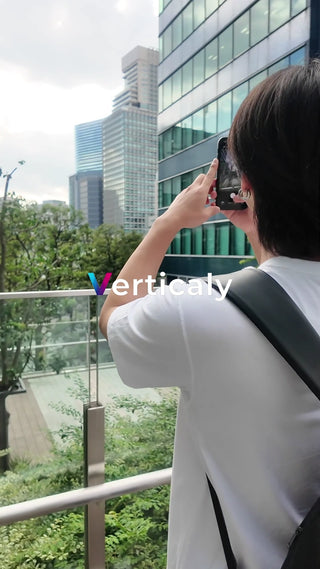 都会の風景をスマホで撮影