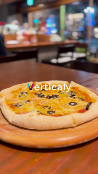 ピザを食べる、穏やかな時間