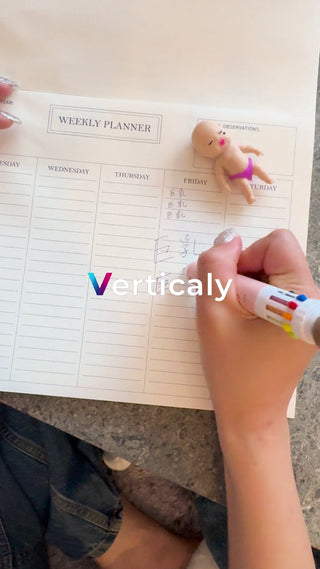 Write weekly plans and goals