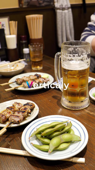 焼き鳥とビール、最高の晩酌