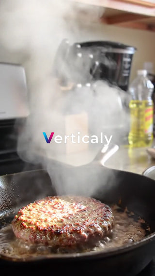 熱々ハンバーグ、食欲そそる