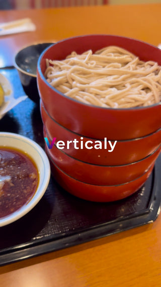 蕎麦を食べる、日本の風景