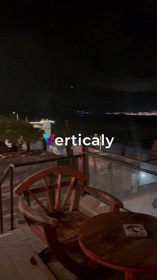 Relaxing on the terrace at night