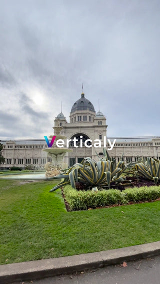 噴水と建物の風景