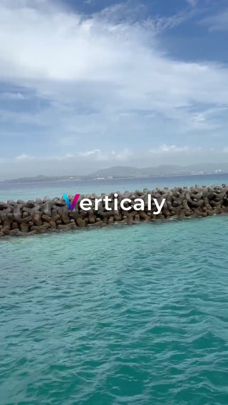 海辺のテトラポット、穏やかな時間