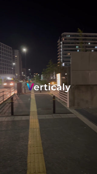 夜の街並み、歩く