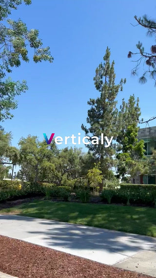 公園の芝生と青空