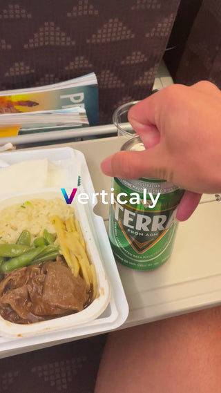 機内食とTerraビール