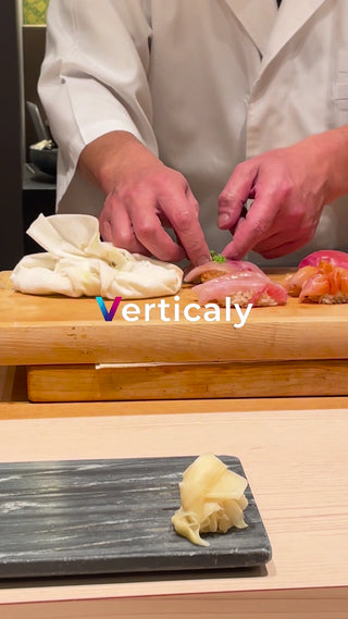 寿司職人が握る、美しい寿司