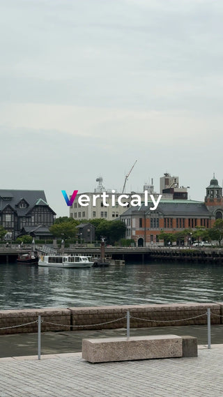港町の風景、穏やかな午後