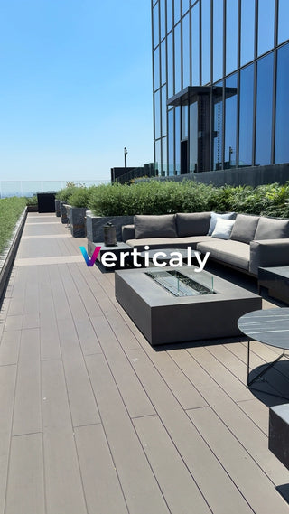 Relaxing time on the terrace in the city