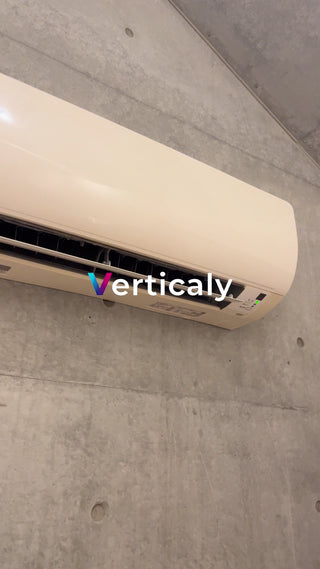 エアコン、コンクリート壁