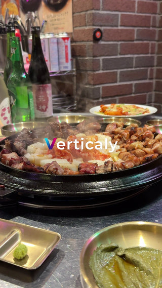 韓国料理、熱々鉄板