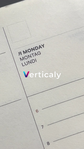 Open your planner, Monday morning