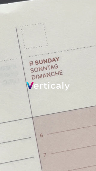 Open your planner on Sunday morning