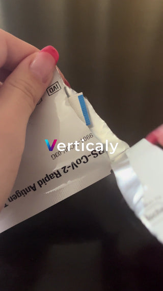 New coronavirus test kit being opened