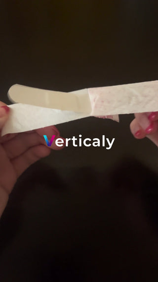 The moment of peeling off the bandage and treatment