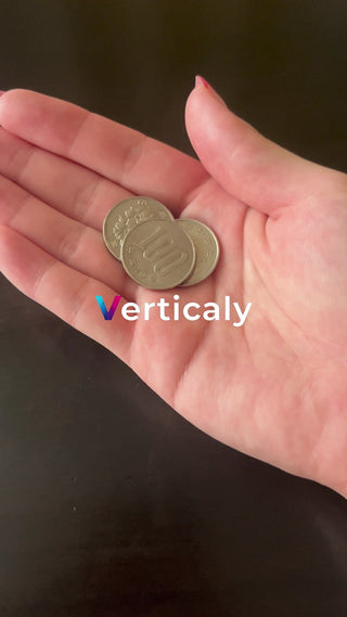 100 yen coin in hand, money