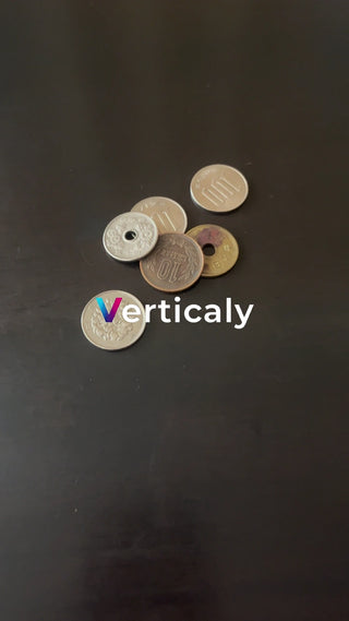 日本の硬貨、お金のクローズアップ