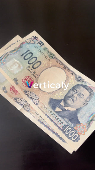 日本円、千円札のアップ