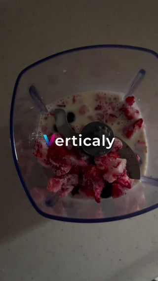 イチゴとブルーベリー、スムージー