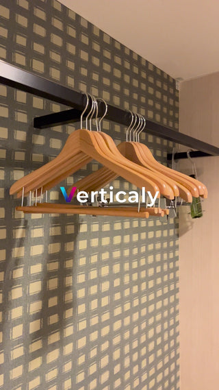 clothes on hangers