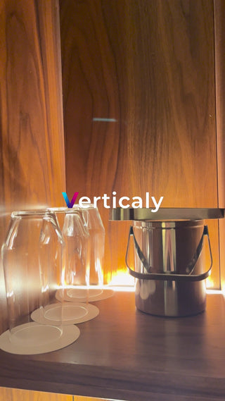 Ice and glass, cool summer scenery