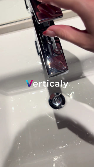 Close up of glowing faucet and hand