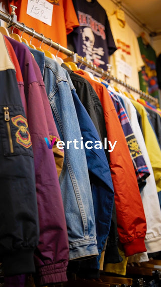 色とりどりの古着たち