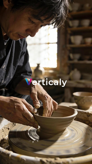 陶芸家、土を操る