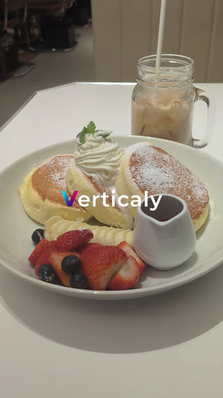 パンケーキとカフェオレ、至福の時