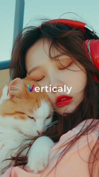 愛猫と寄り添う女性