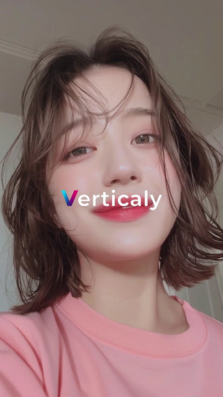 潤んだ瞳、赤いリップ