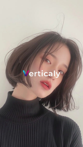 ボブヘアの女性、ポートレート