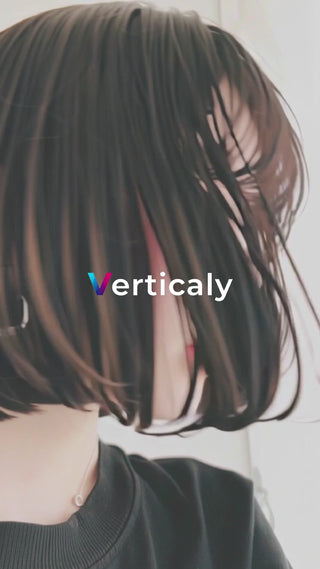 ヘアスタイル、横顔の女性