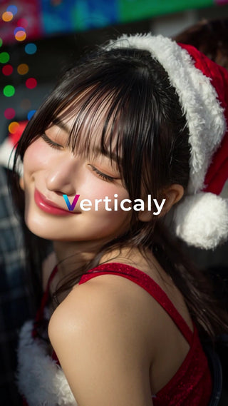 クリスマス、楽しむ女性