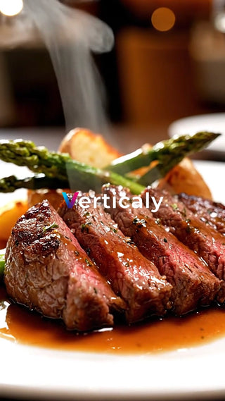 豪快ステーキ、至福の時間