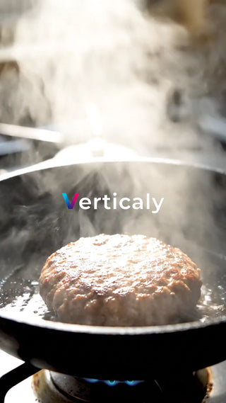 熱々ハンバーグ、食欲そそる