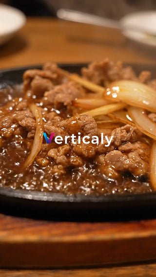 熱々！鉄板焼肉と玉ねぎ