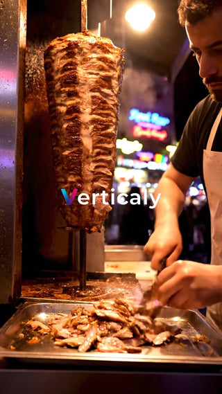 焼きたてケバブ、美味しそう