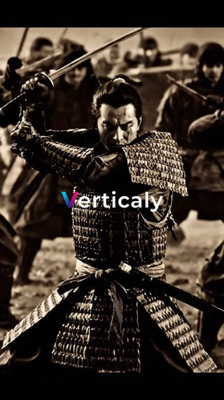 武士、戦場で剣を振る