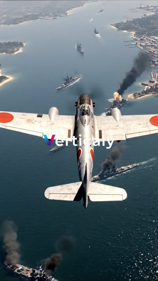 迫りくる零戦、真珠湾攻撃